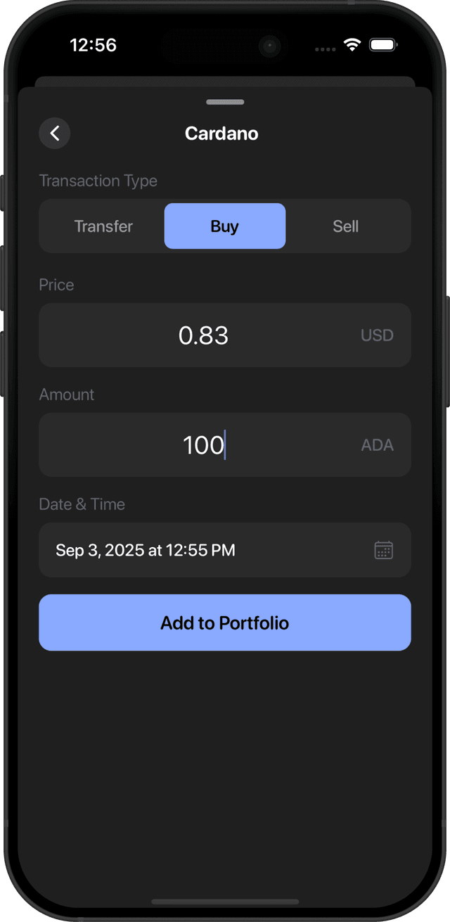Hodlio App Screenshot 2